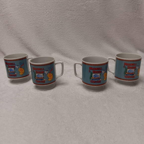 VTG. Maxwell House Coffee Cups (Set of 4) - Picture 3 of 7